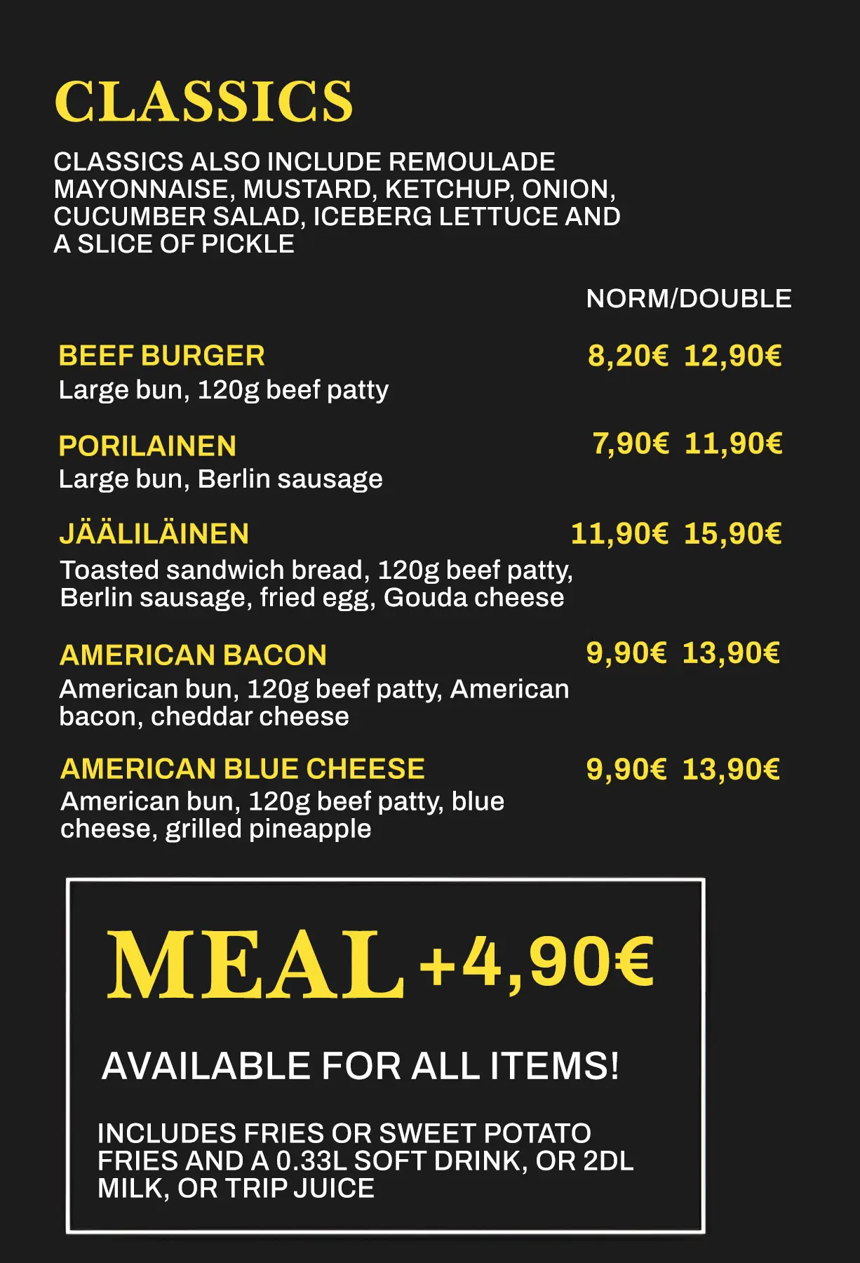 Classic grill meals part 1