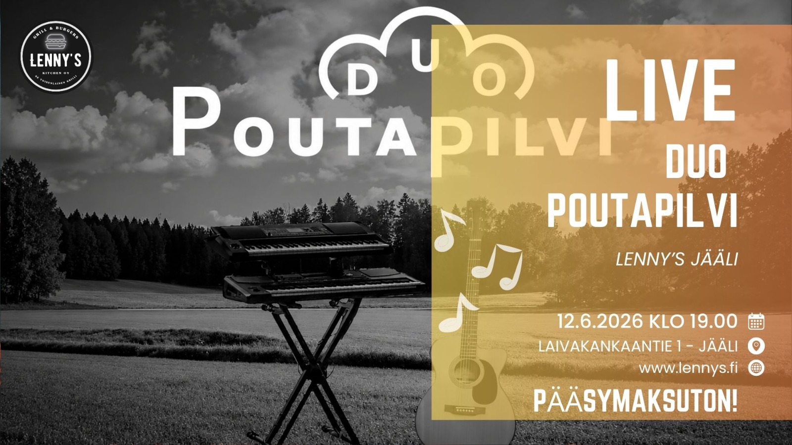 Duo Poutapilvi event poster.